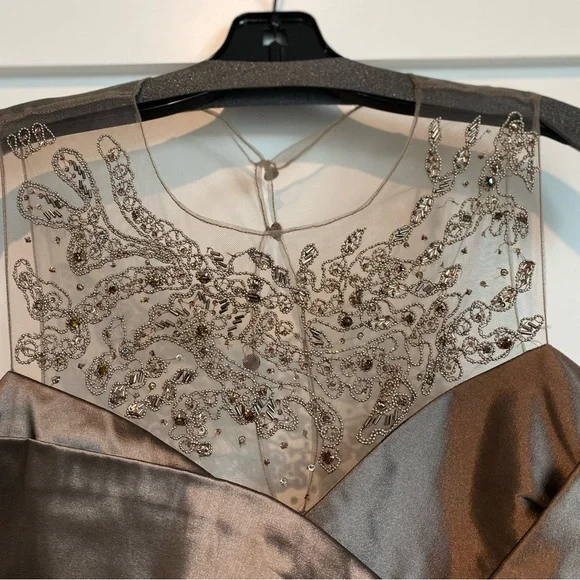 Teri Jon Bronze Formal Gown, Size 10 altered to size 6. - Picture 9 of 10